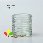 Clear glass candlerholder