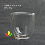 Glass double wall cup