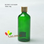 glass essential oil bottle 100ml greeen color