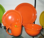 colorful dinner set