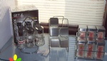 glass spice jar in set