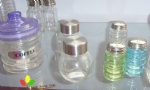 Glass storage jar