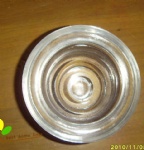 Glass candleholder