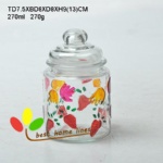 Glass jar 260 ml hand-painted