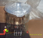 Glass jar with lid