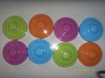 Glass platic lid with many color