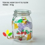 hand painted glass ebossed fruit