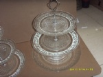 Glass 3tier plate