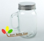 Glass mansion jar with handle 450ML