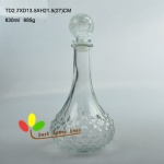 Diamond stlye glass decanter